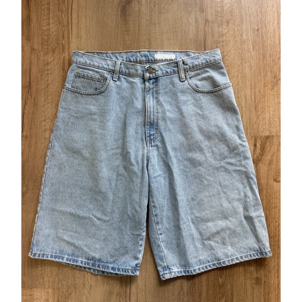 Vintage Polo Jeans Co. Denim Shorts Mens 36 Grunge Y2K Baggy Hip Hop Jorts